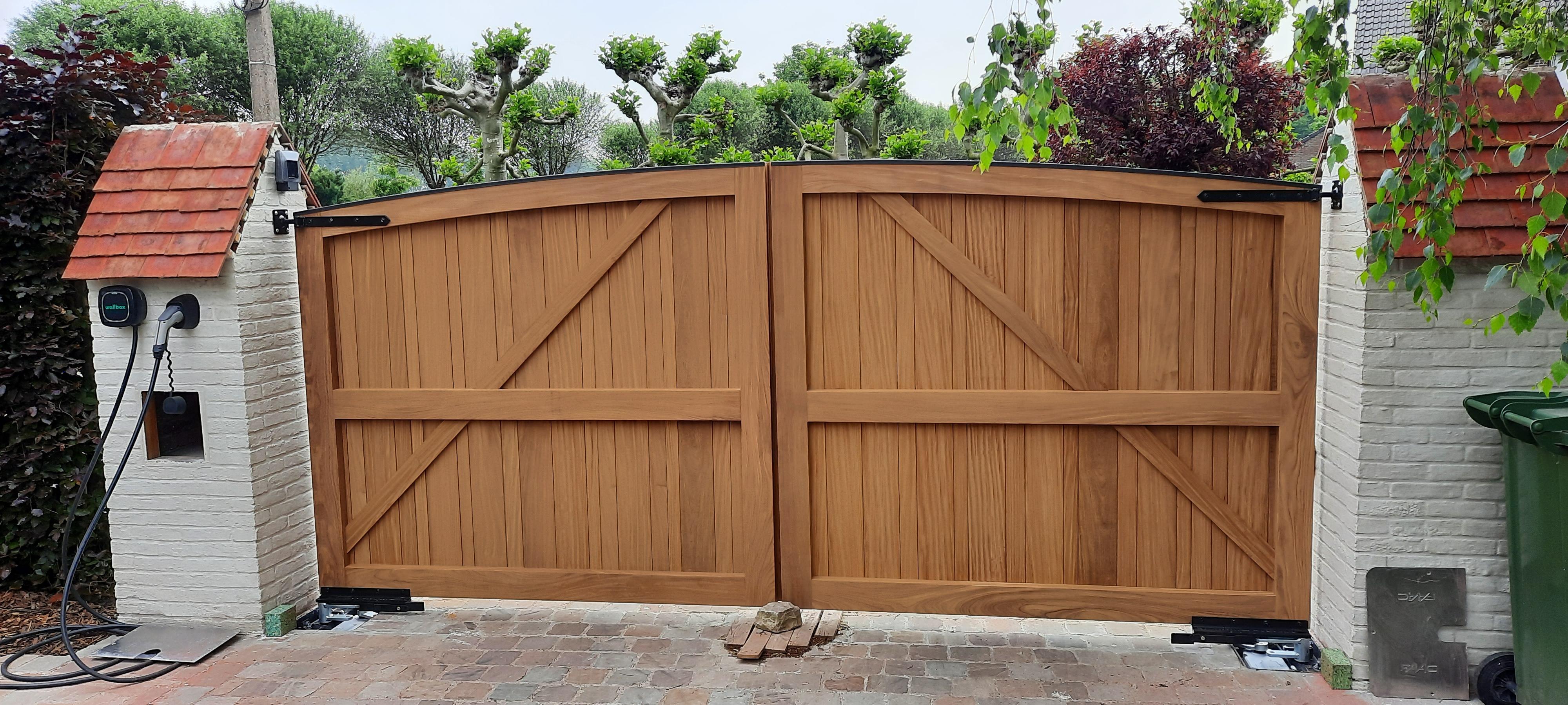 Afrormosia tuinpoort